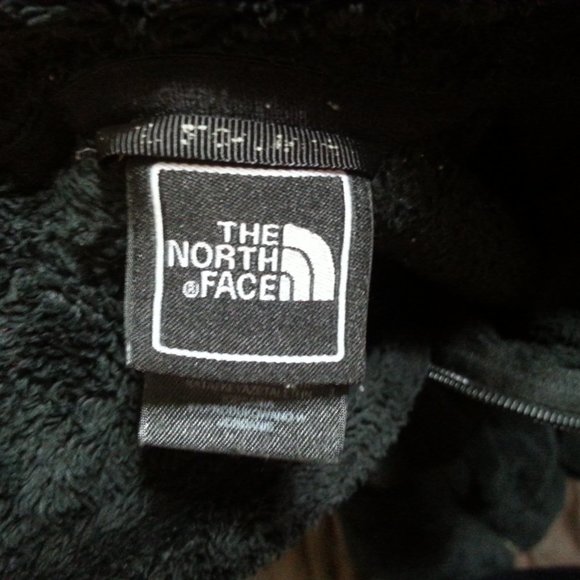 The North Face Jacket Fleece Sweater Sherpa Velour Womens Small Black Zip - Picture 14 of 15